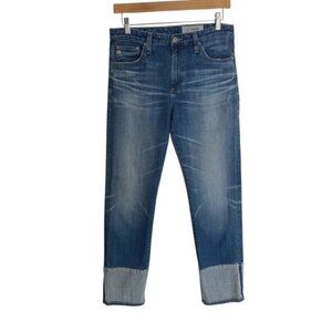 AG- Adriano Goldschmied The Isabelle High Rise Straight Crop Jeans 28